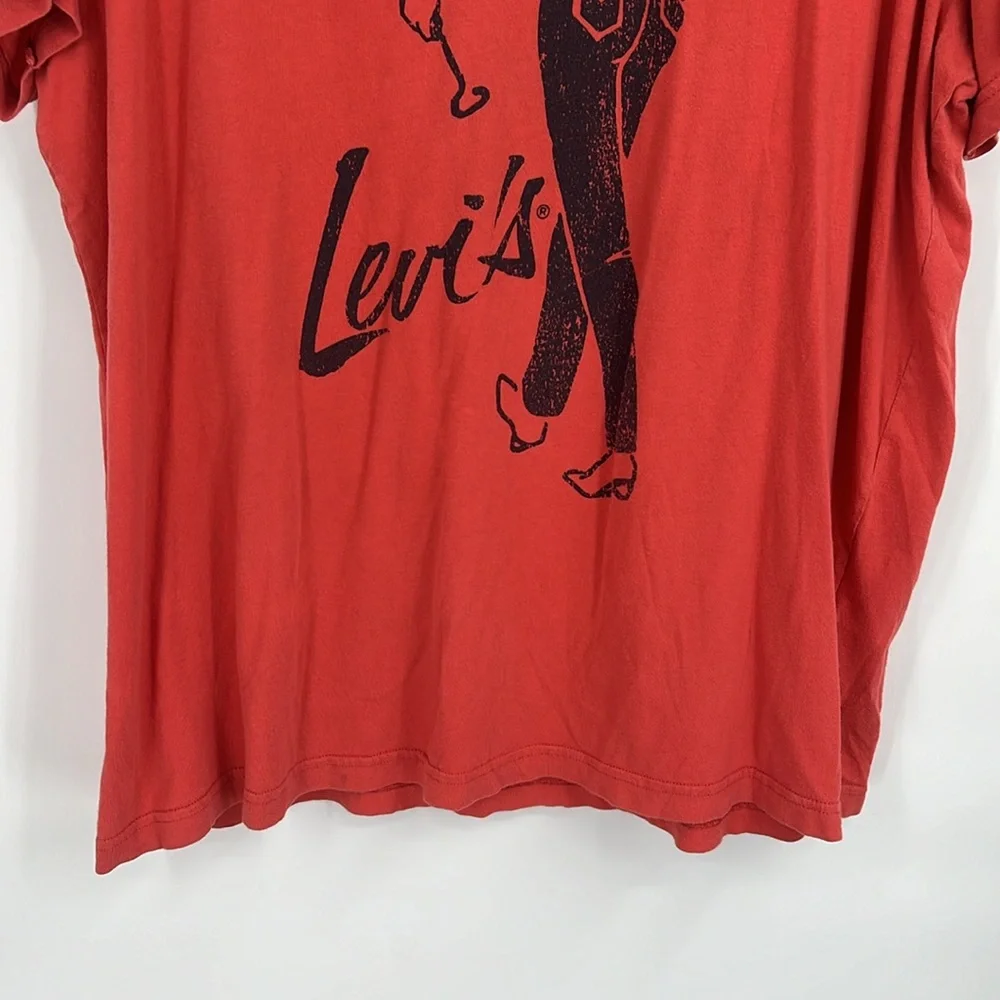 Levi’s Men’s Coral Short Sleeve Pin Up T Shirt